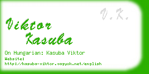 viktor kasuba business card